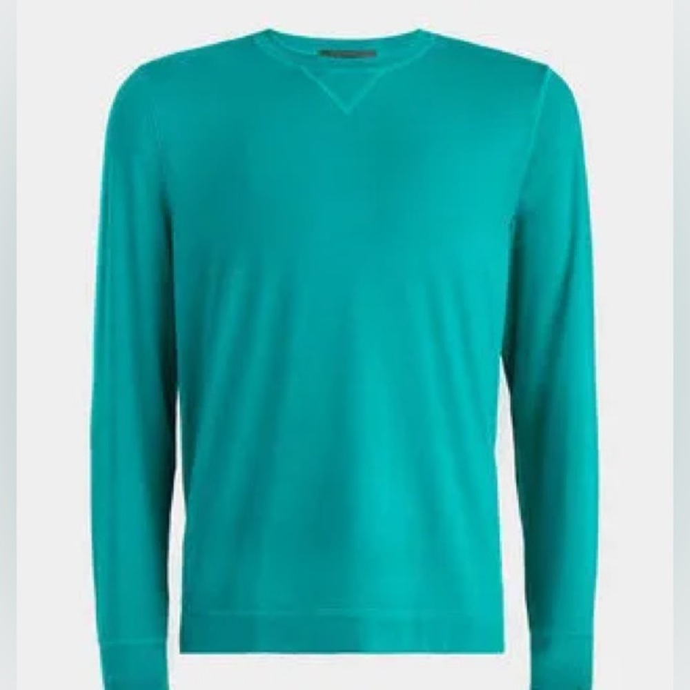NWT G/FORE G4 Luxe Crewneck Mid Layer Pullover Shirt Long Sleeve Men Size L - Picture 9 of 14